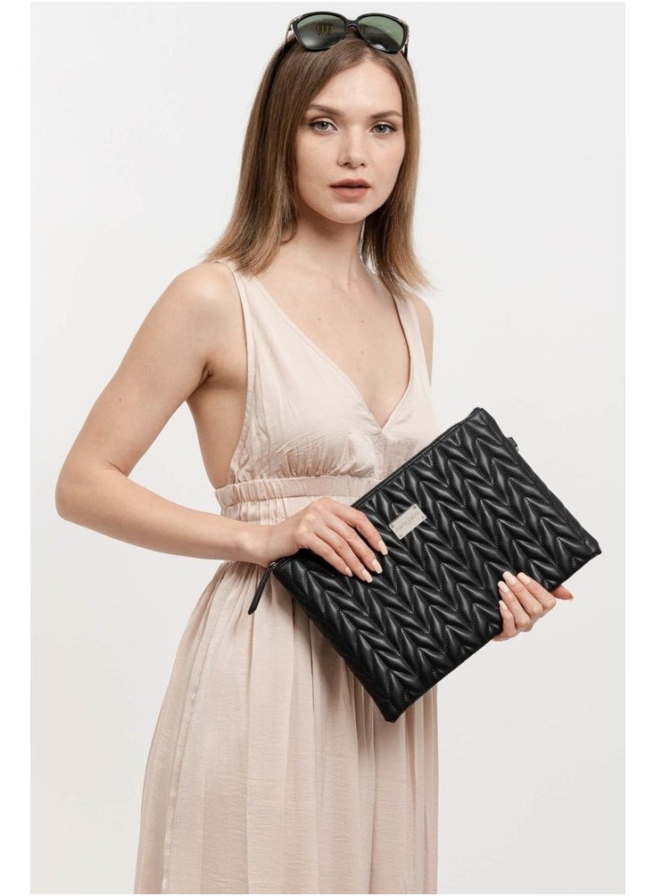 Marie Claire - Marie Claire luxury handbag, black leather - Image 1