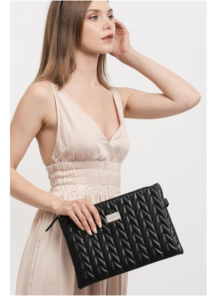 Marie Claire - Marie Claire luxury handbag, black leather - Image 1