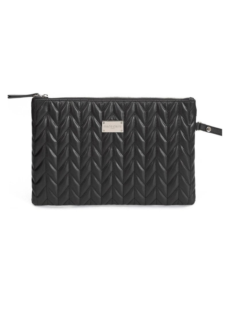 Marie Claire - Marie Claire luxury handbag, black leather - Image 1