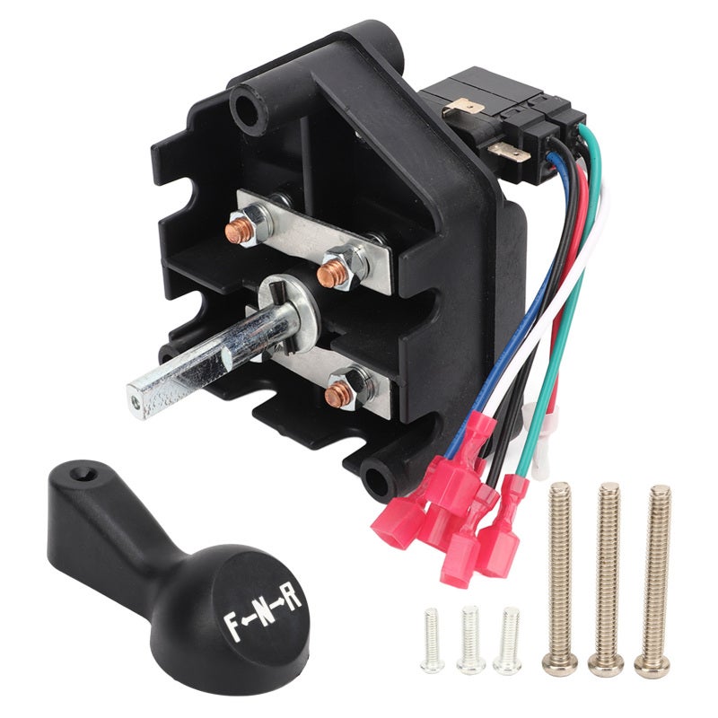 Golf Cart Forward Reverse Switch: DC 48V, ABS & Metal Construction - OE Number Matched Replacement for Club Car DS Models 1996 and Later, Sensitive Quick Control - Image 1