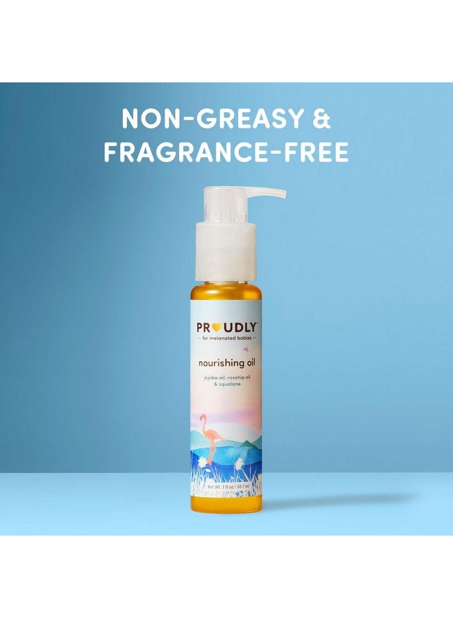 PROUDLY Nourishing Baby Oil - Blend of Premium Oils, Squalane, and Vitamin E for Dry Skin and Even Great for Textured Hair - Baby Massage Oil, Locks in Moisture - 3oz - Image 4