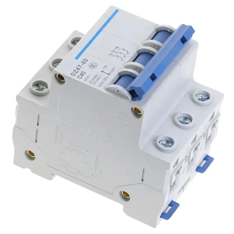 DZ47 60 3 Pole 1 Amp 400V C Type MCB Circuit Breaker 1P 20A For Lighting - Image 4