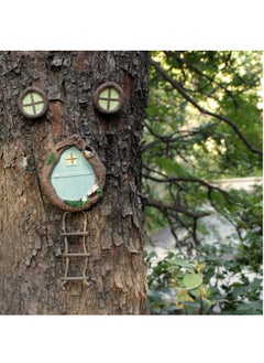GUDOO 1 Set Luminous Tree Hole Doors and Windows Crafts Fairy Door Luminous Window Door Model Ornament Fairy Ornament Craft Ornaments Fairy Garden Iron Outdoor Small Resin  - Image 4