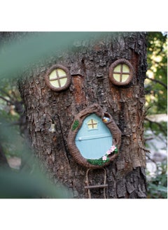 GUDOO 1 Set Luminous Tree Hole Doors and Windows Crafts Fairy Door Luminous Window Door Model Ornament Fairy Ornament Craft Ornaments Fairy Garden Iron Outdoor Small Resin  - Image 5
