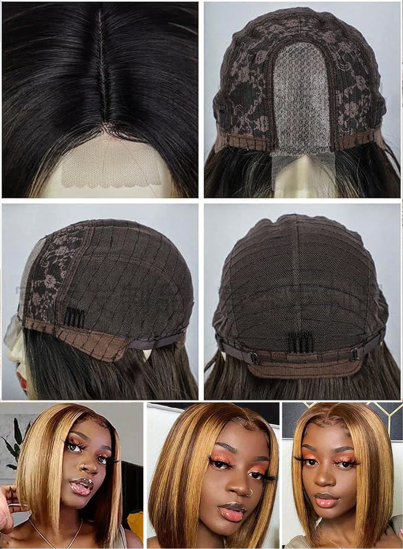 إستيل شعر مستعار صغير بدانتيل أمامي للنساء، طويل وقصير ومجعد ومستقيم، شعر مستعار للسيدات، شعر مستعار يومي للحفلات، شعر مستعار قصير مستقيم، بوبو 4 24 - Image 4