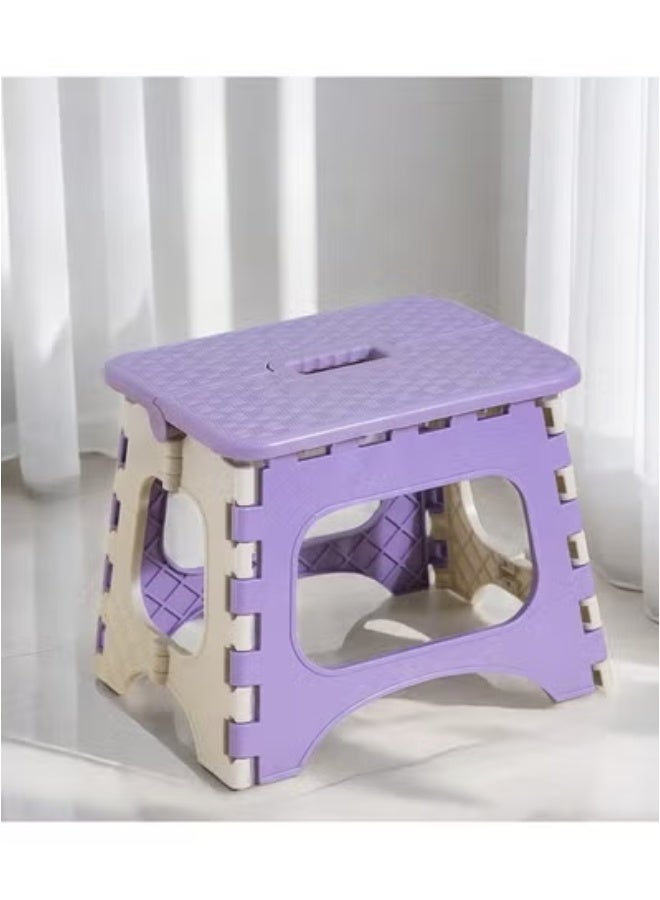 Generic Portable Folding Stool – Lightweight & Durable Plastic Camping Stool, Compact for Outdoor, Travel, Picnic, and Home Use  - Image 3