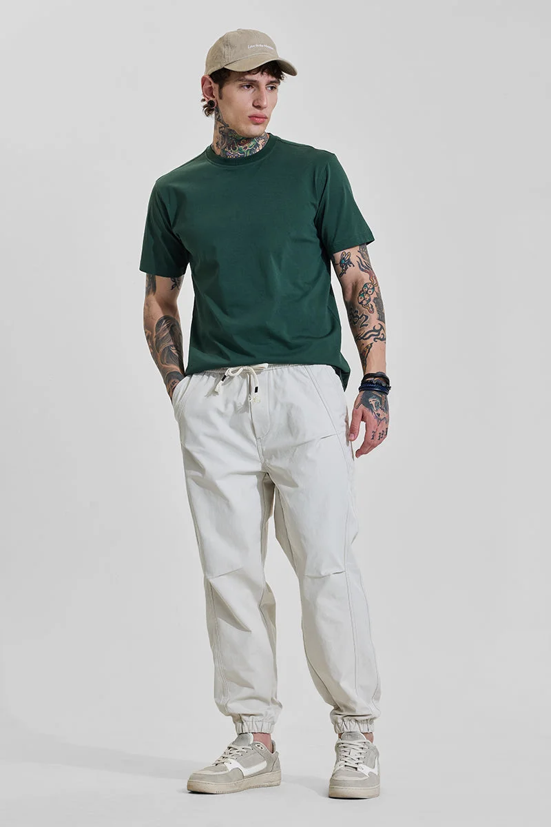 SNITCH بنطلون رياضي مريح بلون كريمي