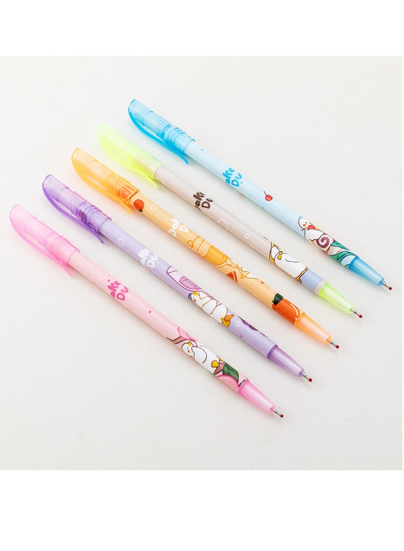 أقلام حبر جاف فاخرة، 50 قلمًا - أقلام برأس فضي نيكل، 0.7 مم، أقلام حبر جاف كرتونية متعددة الألوان (حبر أزرق) - view 4