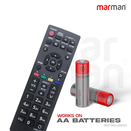 marman® Compatible with Panasonic Smart Tv Remote N2QAYB00060D Model 32A400 Viera Series Suitable for LCD HD TV Non Voice Command - Match Key by Key Exactly with Existing Remote Controller - Image 5