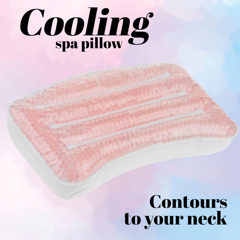 Expressions Spa Pillow with Glitter Gel - 1pc Cooling Spa Pillow for Bathtub and Hot Tub Relaxation | Luxury Bath Products & Spa Accessories for Women - Image 2