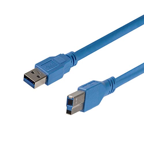 StarTech.com USB 3.0 Cable, 6ft, A to B, Blue - Image 1