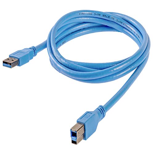 StarTech.com USB 3.0 Cable, 6ft, A to B, Blue - Image 2