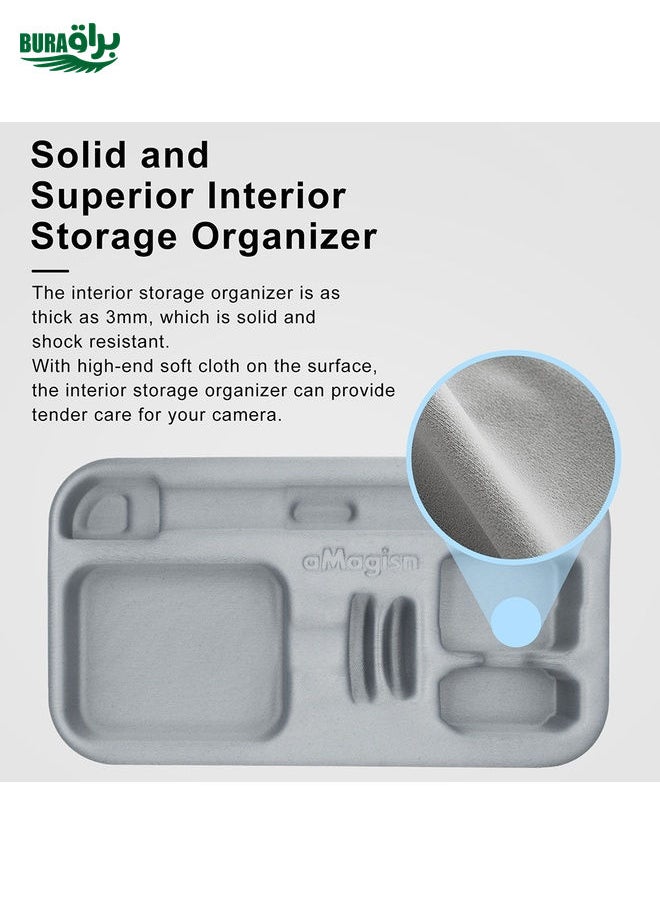 BURAQ For Insta360 GO 3 / GO 3S AMagisn Accessory Storage Bag Portable Medium Clutch  - Image 2