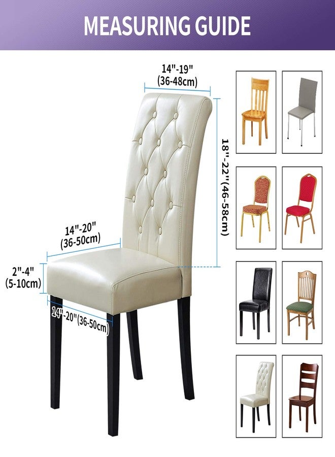 Joccun Chair Covers for Dining Room Set of 8, Dining Chair Slipcovers Stretch Dining Room Chair Covers Seat Protector,Washable Parsons Chair Cover for Home,Hotel,Banquet(Hunter,8 Pack) - Image 2