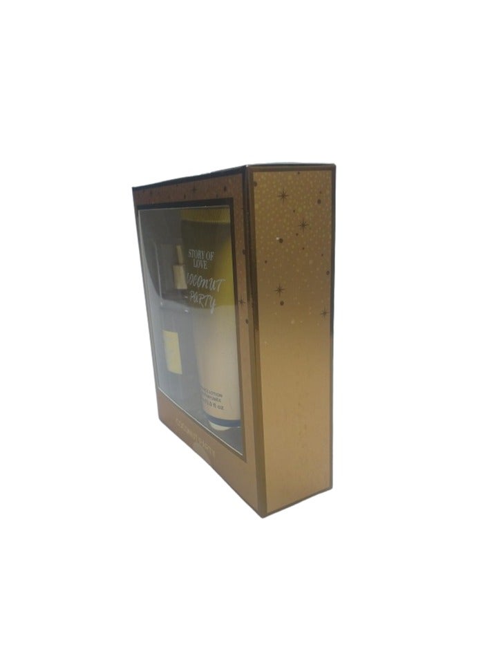 Influence Germany coconut party 88 ml Body Mist + 90 ml Body Lotion Gift set - Image 2