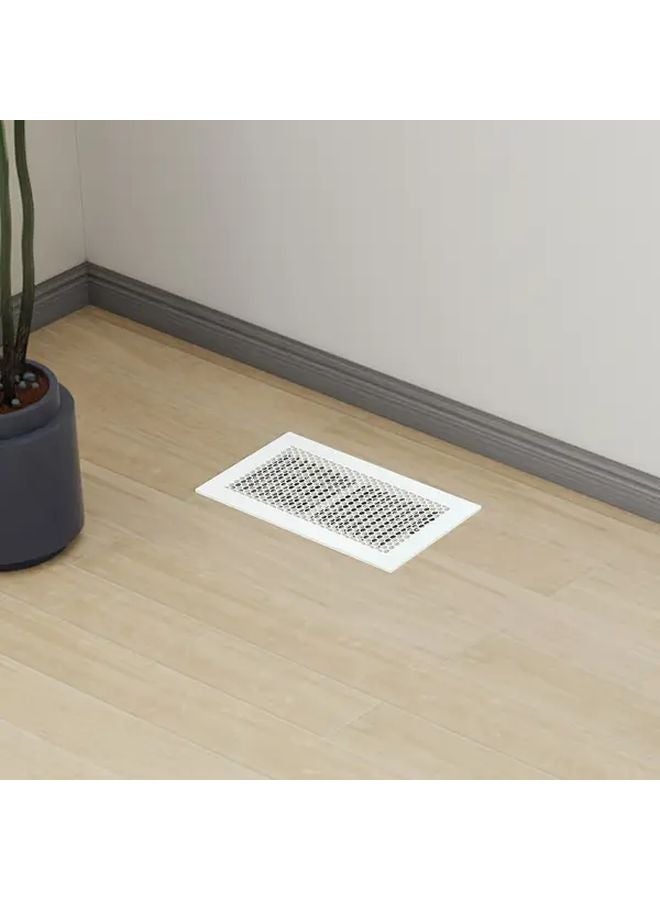 White Silicone HVAC Vent Covers Anti Insect Anti Clogging Air Vent Grilles Durable Mesh Screen - Image 1