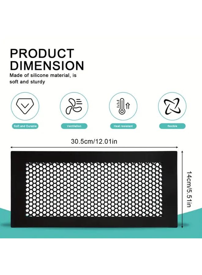 White Silicone HVAC Vent Covers Anti Insect Anti Clogging Air Vent Grilles Durable Mesh Screen - Image 4