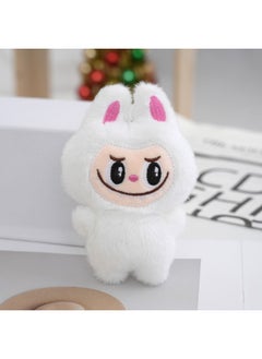 Generic Cute Dress-up Labub Doll Labub Plush Toy Keychain Pendant Schoolbag Pendant Doll-Color:White  - Image 1