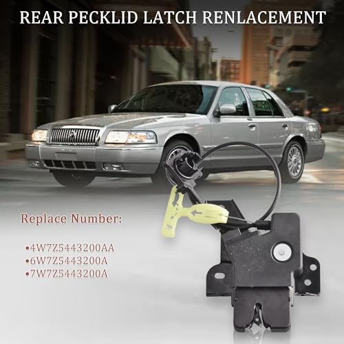 GrteRokky Rear Tailgate Trunk Latch Lock Actuator Compatible for 2004-2011 Ford Crown Victoria & Mercury Grand Marquis, 2004 Mercury Marauder,Replaces 937671 4W7Z5443200AA 6W7Z5443200A 7W7Z5443200A - Image 4