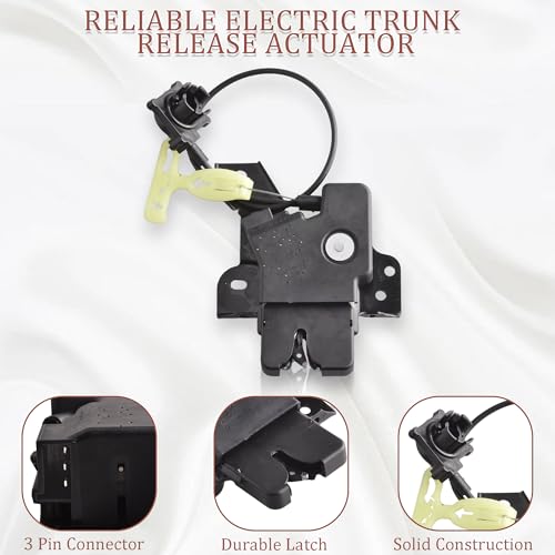 GrteRokky Rear Tailgate Trunk Latch Lock Actuator Compatible for 2004-2011 Ford Crown Victoria & Mercury Grand Marquis, 2004 Mercury Marauder,Replaces 937671 4W7Z5443200AA 6W7Z5443200A 7W7Z5443200A - Image 2