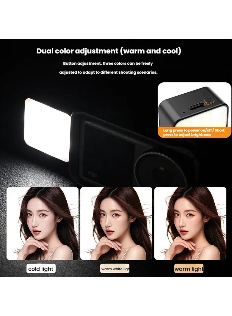 general Suitable for DJI OSMO POCKET 3 / Action 5 Pro magnetic fill light accessory for action camera lighting - Image 2