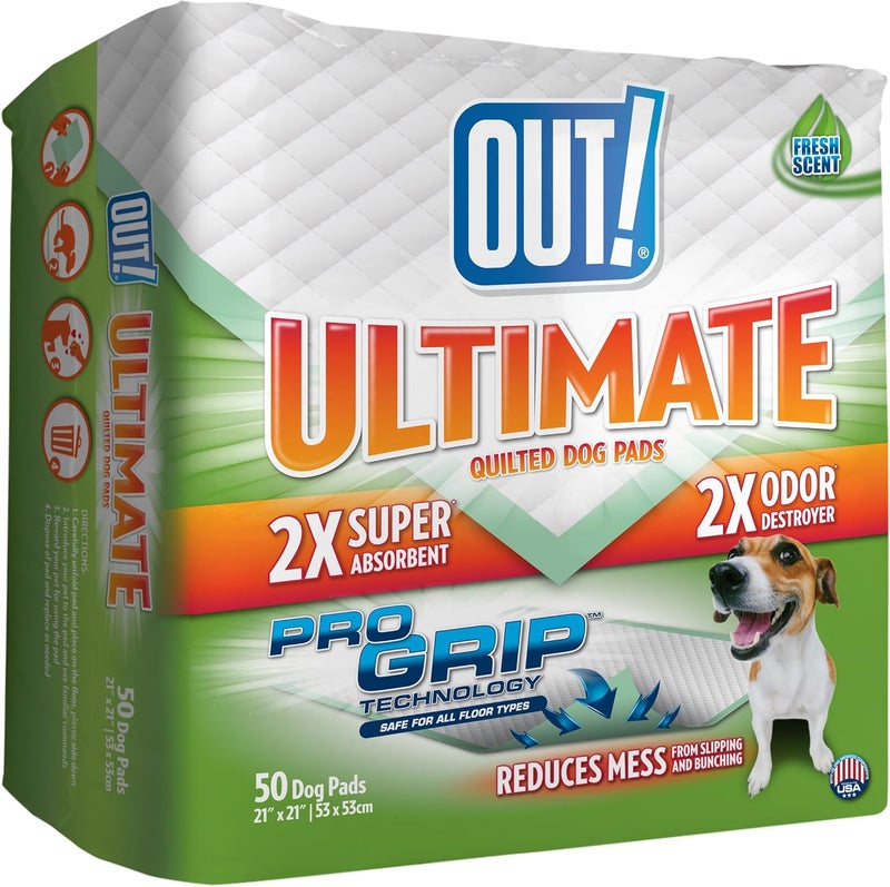 OUT Ultimate ProGrip Dog and Puppy Pads Regular  50Count - Image 1