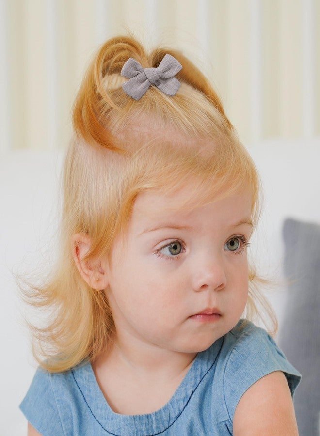 jollybows Mini Lined Hair Clips Bows for Babies, Infants, Toddlers, Girls and Teens - 40pcs 2" Tiny Barrettes - Image 5