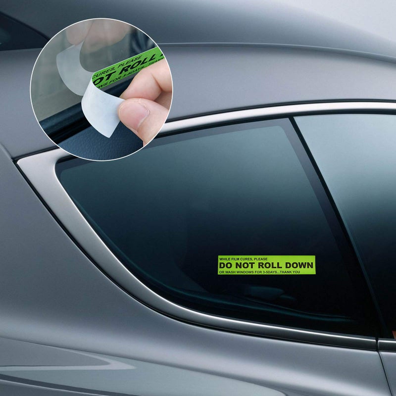 FOSHIO 100pcs/roll DO NOT ROLL Down Automotive Self-Adhesive Stickers Warning Label for Auto Vinyl Wraps Tool - Image 3