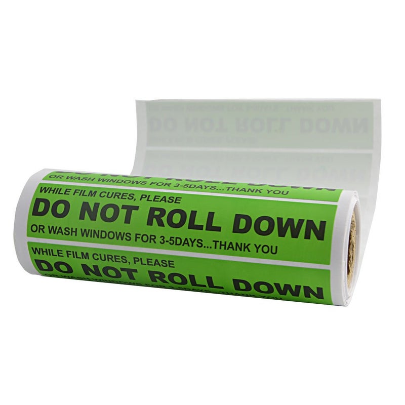 FOSHIO 100pcs/roll DO NOT ROLL Down Automotive Self-Adhesive Stickers Warning Label for Auto Vinyl Wraps Tool - Image 4