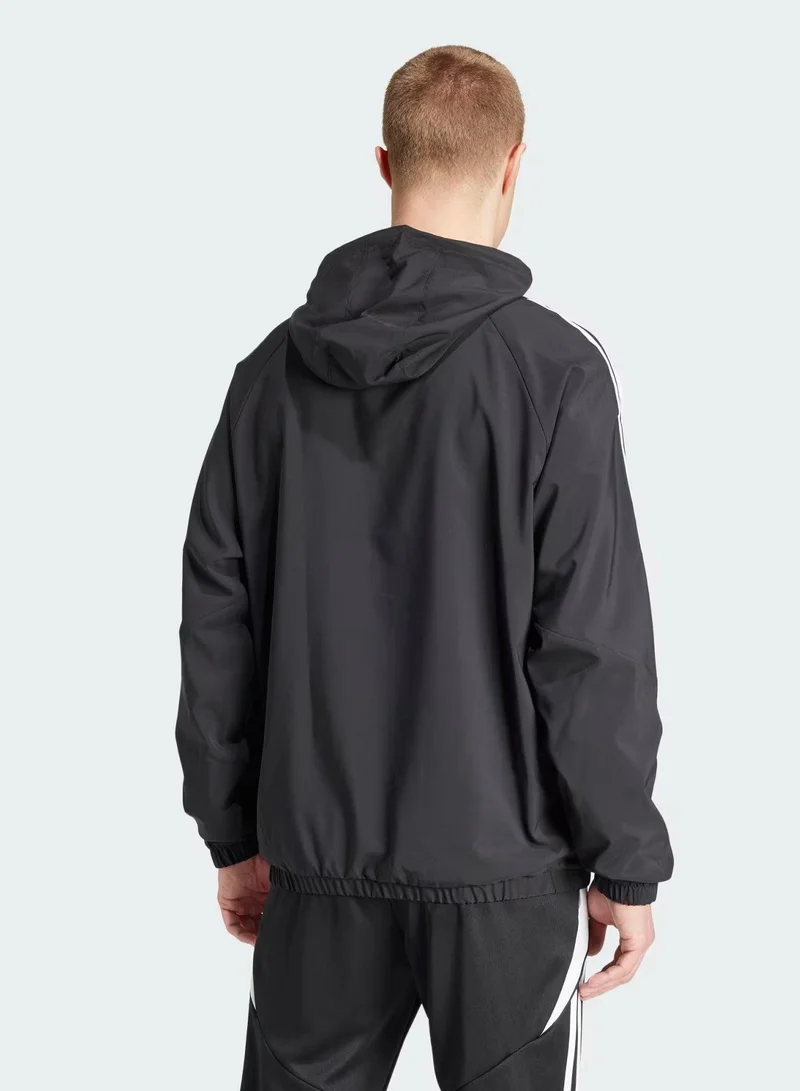 Adidas Adidas Tiro24 Wb Black Windbreaker Jackets For Men