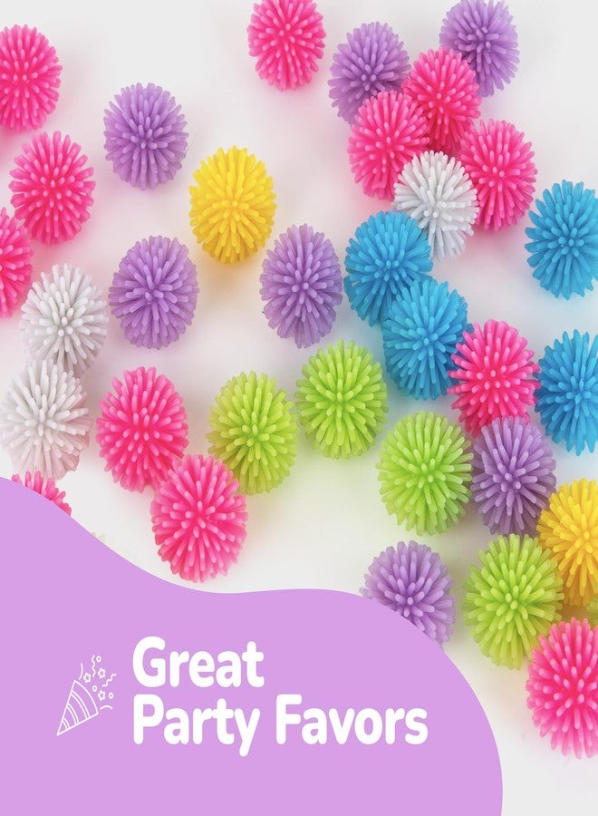 ArtCreativity 144 Pcs of Spiky Balls for Kids, Glow in The Dark Spiky Hedge Balls, Spike Ball Soft Sensory Balls in Various Vibrant Colors, Sensory Fidget Toys, Fun Birthday Party Favors - Image 5