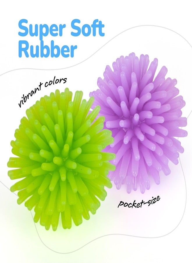 ArtCreativity 144 Pcs of Spiky Balls for Kids, Glow in The Dark Spiky Hedge Balls, Spike Ball Soft Sensory Balls in Various Vibrant Colors, Sensory Fidget Toys, Fun Birthday Party Favors - Image 3