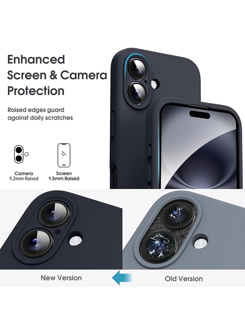 WRISTWISE Case Cover for iPhone 16 - [Camera All-Round Protection] [Soft Microfiber Lining Anti-Scratch] Shockproof Phone Case Cover, Black - Image 2