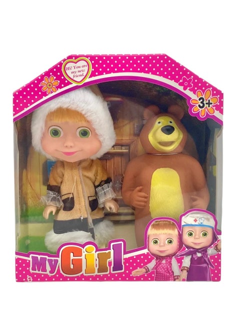 Masha and the Bear Doll Two Pieces
