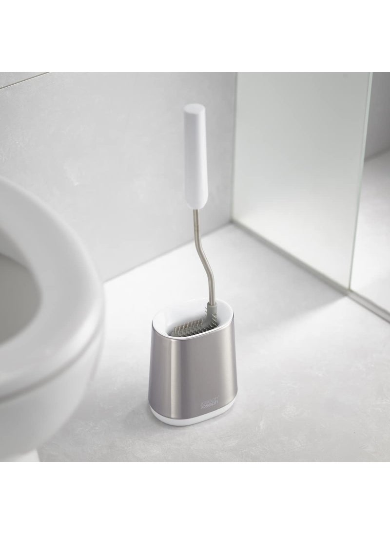 Joseph Joseph Joseph Joseph Flex Lite Steel Toilet Brush, White  - Image 5