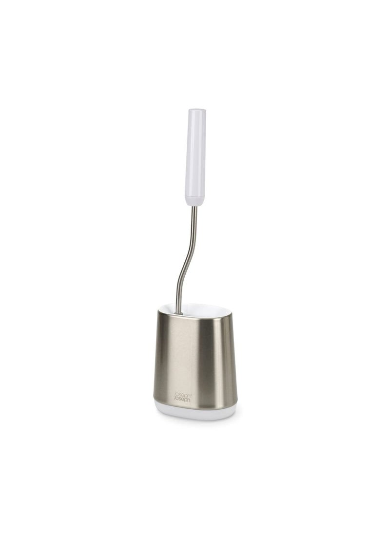 Joseph Joseph Joseph Joseph Flex Lite Steel Toilet Brush, White  - Image 1