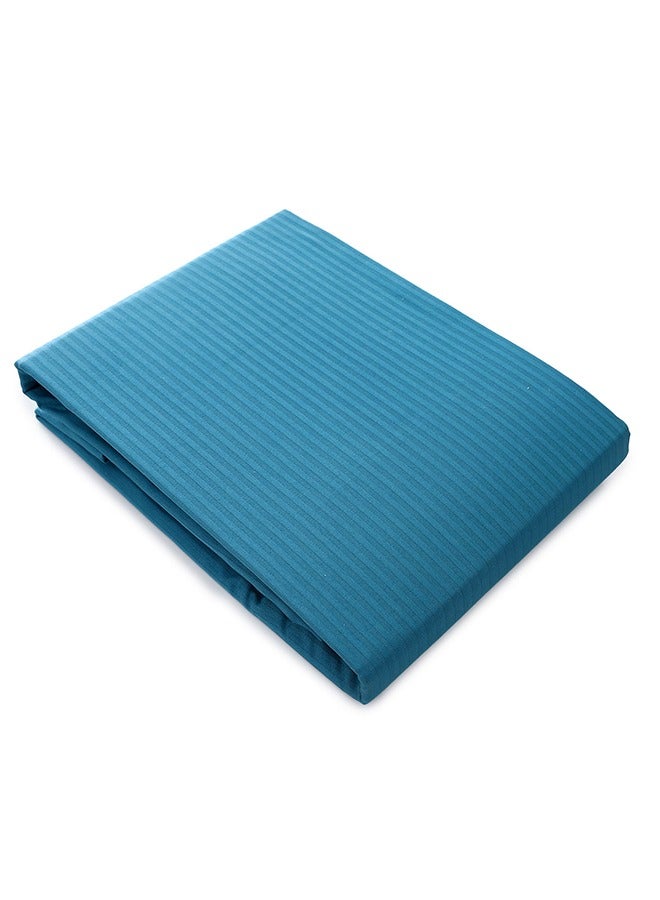 محلة طقم ملاءات سرير MEHALLA - مخطط ساتان 4 مم - كينج بترولي-قطن مصري 100% - Image 3