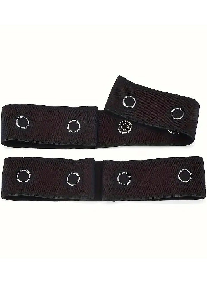 Goolsky Elastic Waist Extenders Stretch Waist Belt Jeans Pants Waist Extenders Elastic Adjustable Button Extender - Image 4