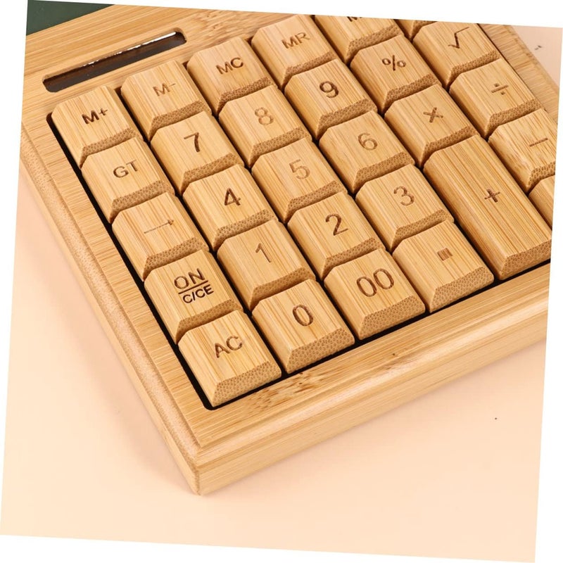Retro Portable Solar Calculator with Keys Office Calculator for and Daily Use Lightweight and Compact Design for Travel - Image 5