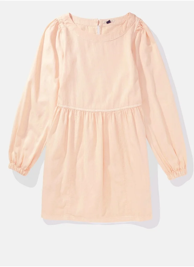امريكان ايجل AE Long-Sleeve Denim Mini Dress