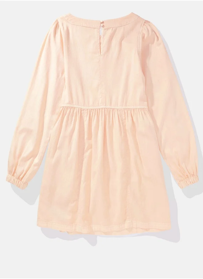 امريكان ايجل AE Long-Sleeve Denim Mini Dress