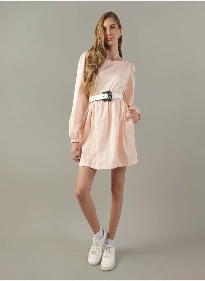 امريكان ايجل AE Long-Sleeve Denim Mini Dress