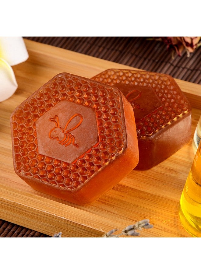 T-shin T-shin Honey Botanical Soap Bar,100G Handmade Propolis Natural Ingredients Scented Bath Soap for Men& Women,Face Body Moisturizing Artisanal Soap with Blistering Net  - Image 3