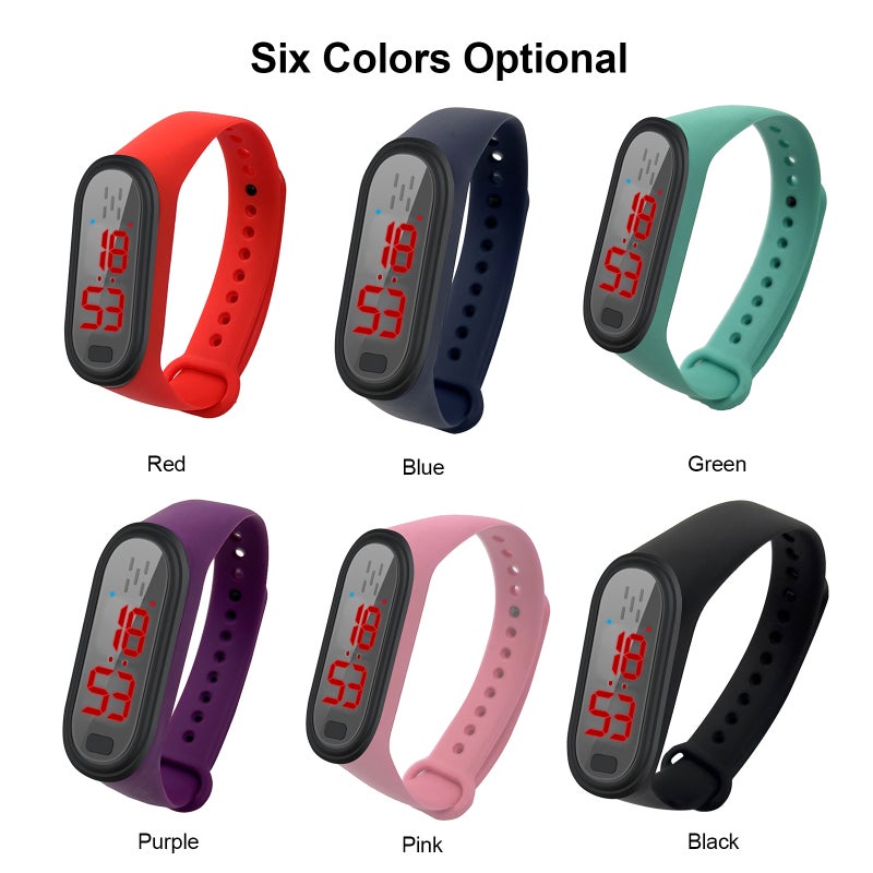 Smart Bracelet: Purple, USB Fast Charging, 3-Gear Mosquito Repellent Modes - 24/7 Body Temperature Monitor With Alarm, No Phone Connection Needed for Indoor Outdoor Daily Use - Image 2