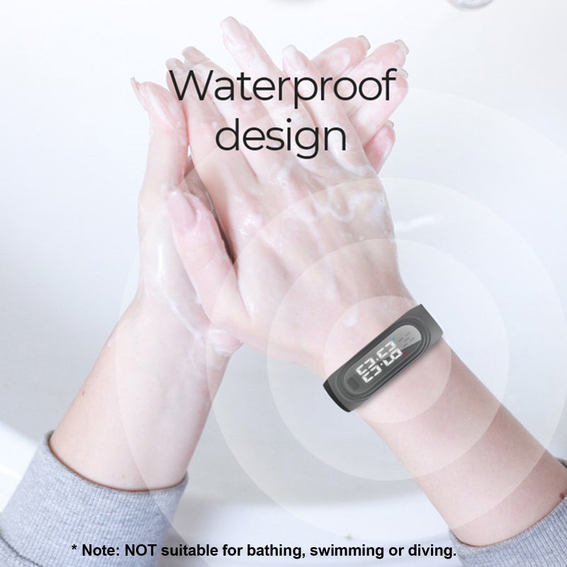 Smart Bracelet: Purple, USB Fast Charging, 3-Gear Mosquito Repellent Modes - 24/7 Body Temperature Monitor With Alarm, No Phone Connection Needed for Indoor Outdoor Daily Use - Image 4