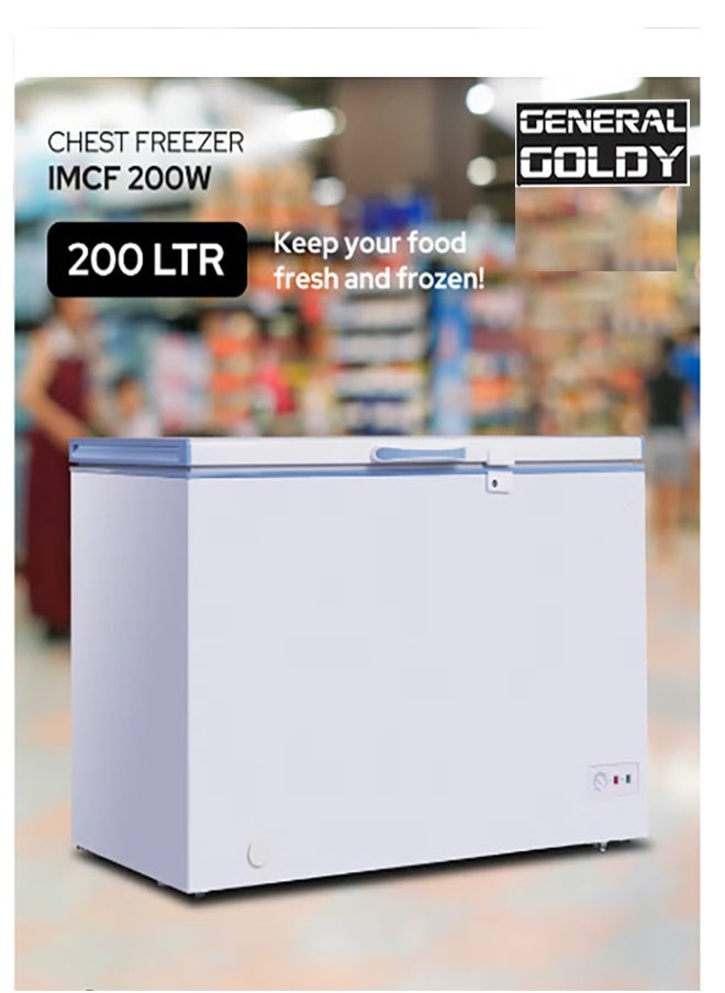 جنرال جولدي ثلاجة أرضية بيضاء مقاس 7.2 قدم وسعة 200 لتر | GCF200D  - Image 3