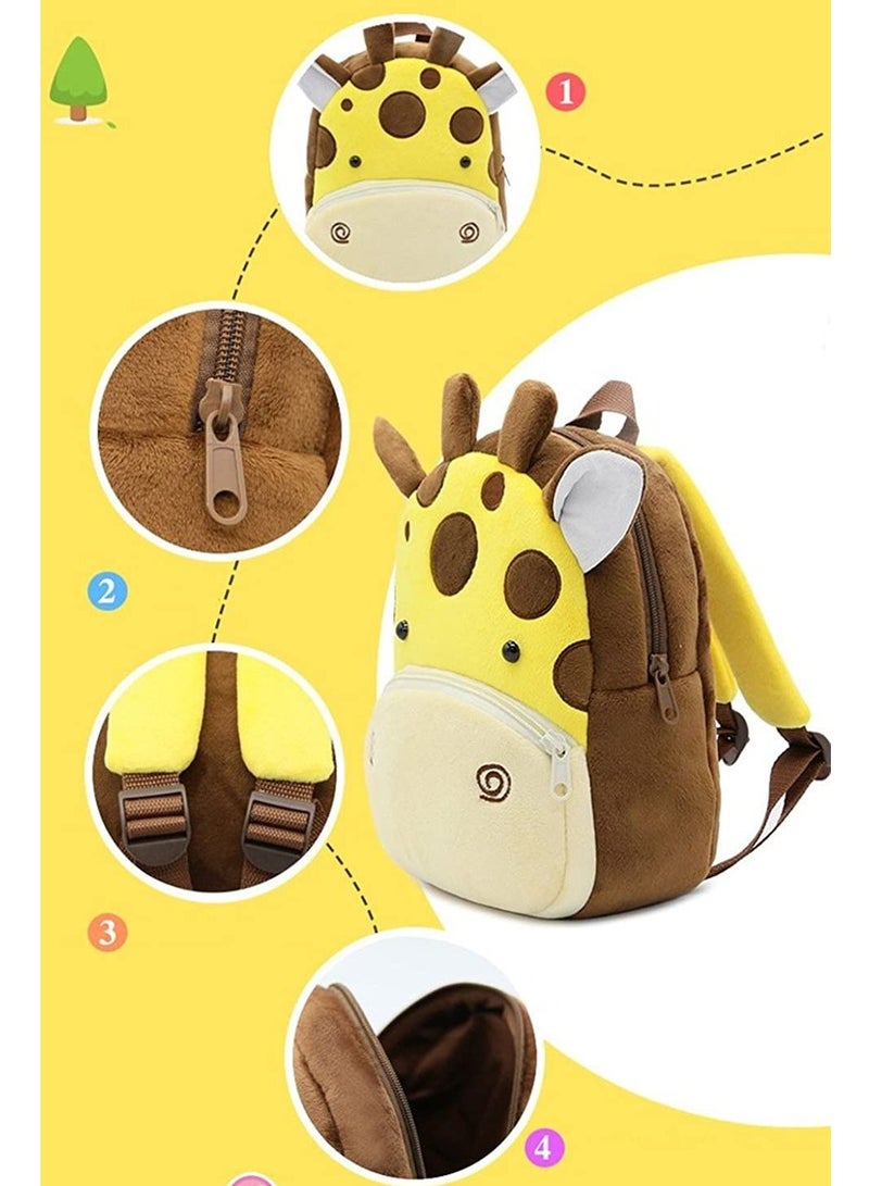 واي دي لطيف حقيبة ظهر طفل صغير حقيبة أفخم الحيوان الكرتون حقيبة سفر صغيرة للطفل صبي 2-6 سنوات - Image 3
