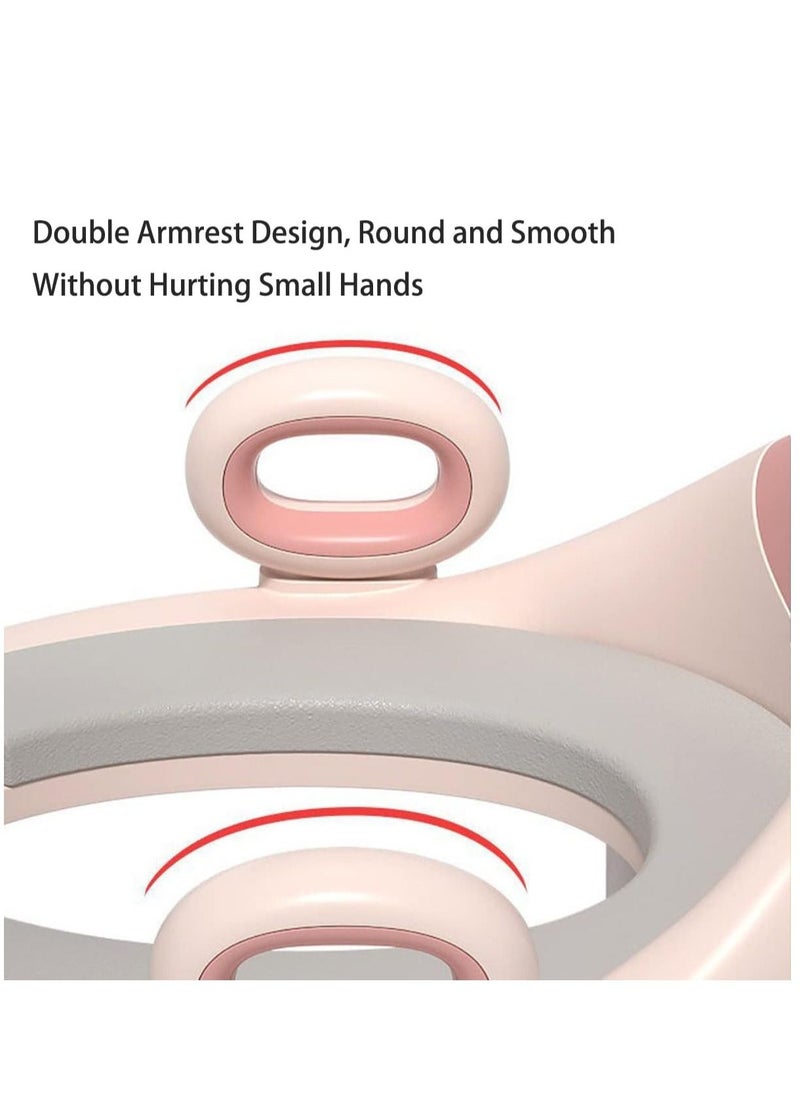 Arabest Toddler Potty Training Seat, Kids PU Toilet Seat Non-Slip Design and Anti-Slash, Portable Potty Seat for Boys And Girls (Pink)  - Image 2