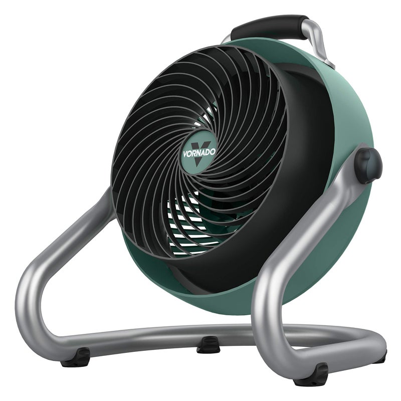 Vornado Vornado 293 Large Heavy Duty Shop Fan 3 Speed Electric Fan High Impact Casing IP54Rated Motor Whole Room Air Circulator Pivoting Head Carry Handle 16 Floor Fan for Bedroom and Garage Green 