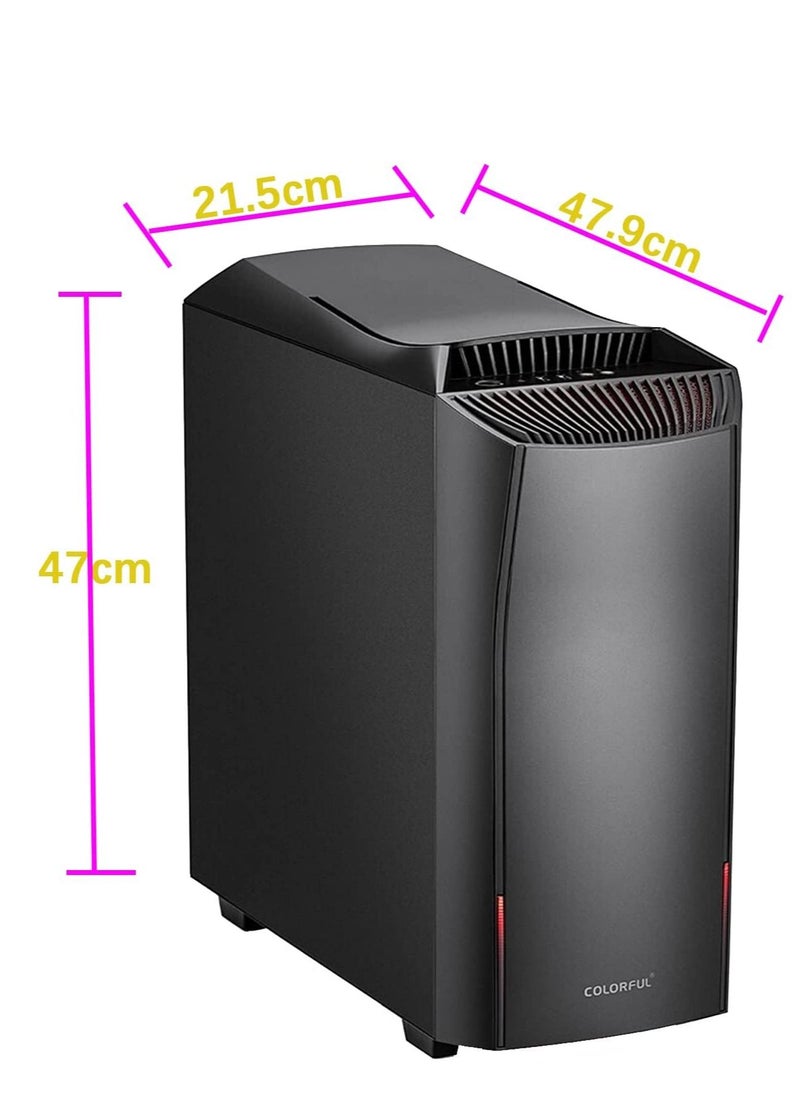 DASEEN - COLORFUL Desktop Computer PC, Intel Core i5-10400 up to 4.3GHz, GTX1660S 6G Graphics Card,16GB DDR4 2666MHz RAM, 500GB M.2 SSD,12cm Cool Fan,Windows 10 - Image 1